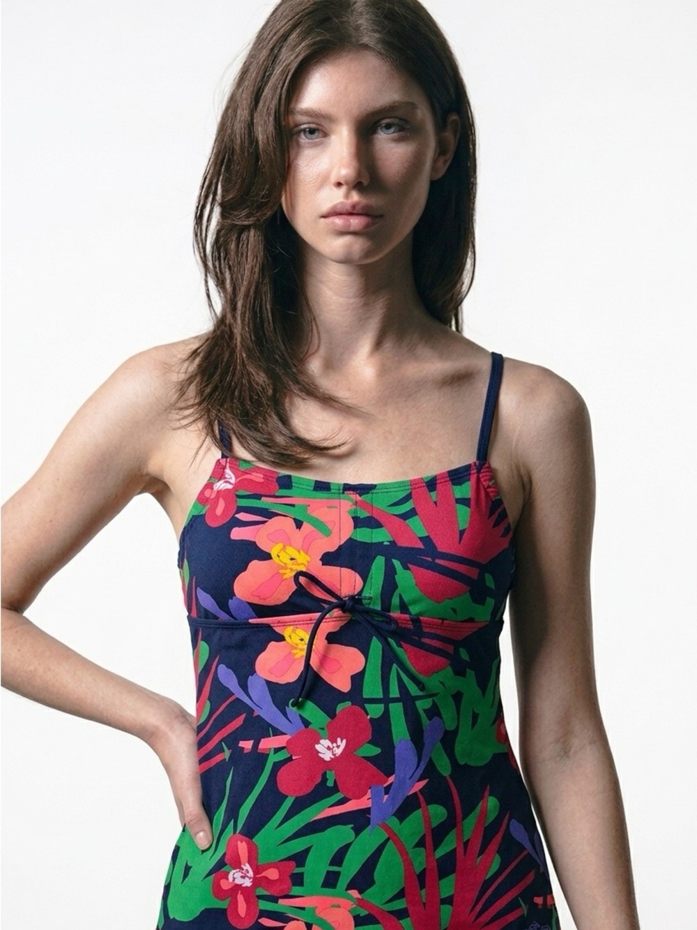 Dolfin Aquashape Women’s Small Lanai Swimwear Tankini Top Tropical Swim